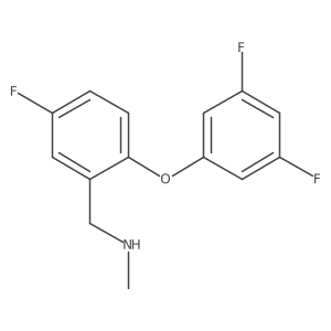 {[2-(3,5-Difluorophenoxy)-5-fluorophenyl]methyl}(methyl)amine结构式