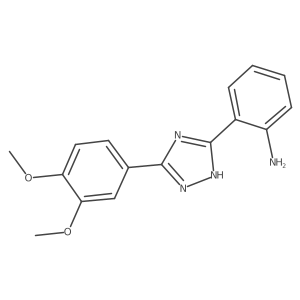 2-(5-(3,4-Dimethoxyphenyl)-1H-1,2,4-triazol-3-yl)aniline Structure