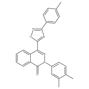 2-(3,4-dimethylphenyl)-4-(3-(p-tolyl)-1,2,4-oxadiazol-5-yl)phthalazin-1(2H)-one Structure