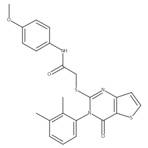 2-{[3-(2,3-dimethylphenyl)-4-oxo-3,4-dihydrothieno[3,2-d]pyrimidin-2-yl]sulfanyl}-N-(4-methoxyphenyl)acetamide Structure