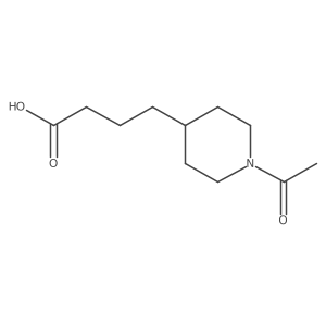 4-(1-Acetyl-4-piperidinyl)butyric acid结构式