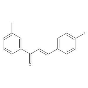(2E)-3-(4-Fluorophenyl)-1-(3-methylphenyl)prop-2-en-1-one Structure