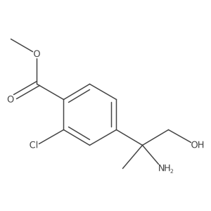 Methyl 4-(2-amino-1-hydroxypropan-2-yl)-2-chlorobenzoate Structure