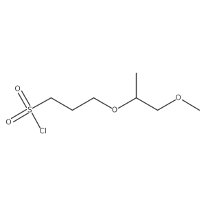 3-[(1-Methoxypropan-2-yl)oxy]propane-1-sulfonyl chloride Structure