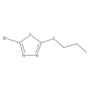 2-Bromo-5-(propylsulfanyl)-1,3,4-thiadiazole Structure