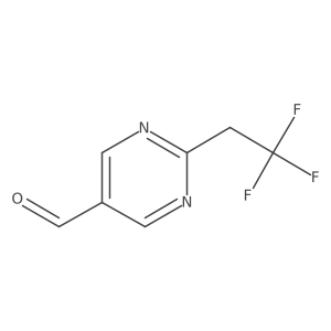 2-(2,2,2-Trifluoroethyl)pyrimidine-5-carbaldehyde Structure
