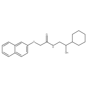 N-(2-cyclohexyl-2-hydroxyethyl)-2-(naphthalen-2-yloxy)acetamide结构式