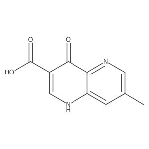 7-Methyl-1,5-naphthyridine-4-oxo-3-carboxylic acid Structure