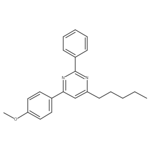 2-Phenyl-4-(4-methoxyphenyl)-6-pentylpyrimidine结构式