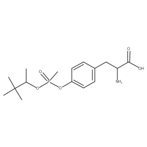 O-[Methyl(1,2,2-trimethylpropoxy)phosphinyl]-L-tyrosine结构式