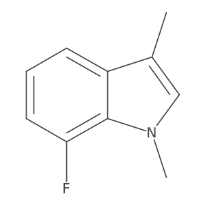 7-Fluoro-1,3-dimethyl-1H-indole Structure