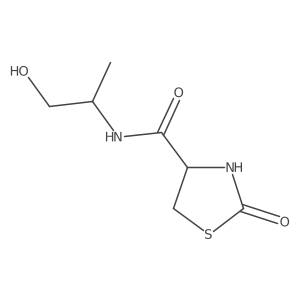 4-Thiazolidinecarboxamide, N-(2-hydroxy-1-methylethyl)-2-oxo-结构式