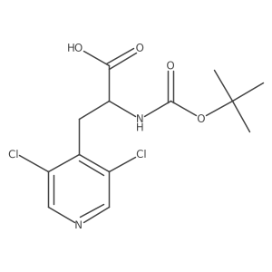 2-{[(Tert-butoxy)carbonyl]amino}-3-(3,5-dichloropyridin-4-yl)propanoic acid Structure