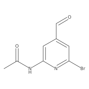 N-(6-Bromo-4-formylpyridin-2-YL)acetamide Structure