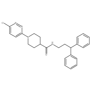 1-(6-chloro-3-pyridazinyl)-N-(3,3-diphenylpropyl)-4-piperidinecarboxamide Structure