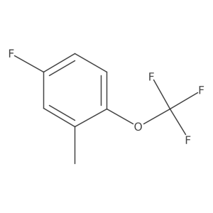4-Fluoro-2-methyl-1-(trifluoromethoxy)benzene结构式
