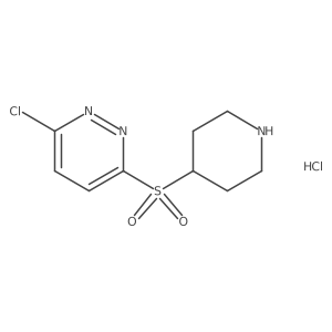 3-Chloro-6-(piperidin-4-ylsulfonyl)pyridazine hydrochloride结构式