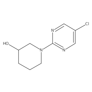 (R)-1-(5-chloropyrimidin-2-yl)piperidin-3-ol结构式
