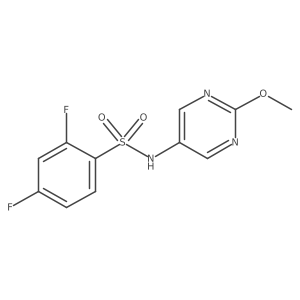 2,4-difluoro-N-(2-methoxypyrimidin-5-yl)benzenesulfonamide Structure