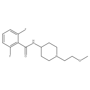 2,6-Difluoro-N-[1-(2-methoxyethyl)piperidin-4-YL]benzamide结构式