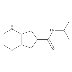 (4aR,6S,7aR)-N-propan-2-yl-2,3,4,4a,5,6,7,7a-octahydrocyclopenta[b][1,4]oxazine-6-carboxamide Structure