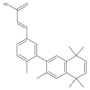 (2E)-3-(3-(1,4-dihydro-1,1,4,4,6-pentamethylnaphthalen-7-yl)-4-methylphenyl)acrylic acid Structure