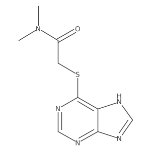N,N-dimethyl-2-(7H-purin-6-ylsulfanyl)acetamide Structure