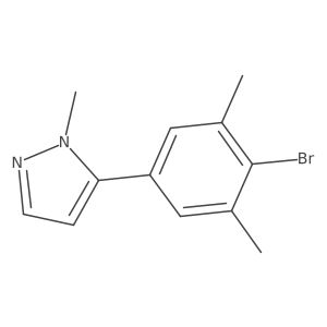 5-(4-Bromo-3,5-dimethylphenyl)-1-methyl-1H-pyrazole Structure