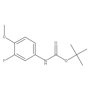 tert-butyl N-(3-fluoro-4-methoxyphenyl)carbamate Structure