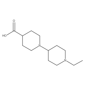 1-(1-Ethylpiperidin-4-yl)piperidine-4-carboxylic acid结构式