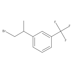 1-(1-Bromopropan-2-yl)-3-(trifluoromethyl)benzene结构式