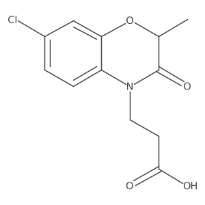 3-(7-Chloro-2-methyl-3-oxo-2H-benzo[b][1,4]oxazin-4(3H)-yl)propanoic acid结构式