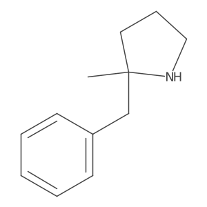 2-Benzyl-2-methylpyrrolidine结构式