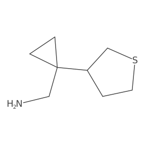 [1-(Thiolan-3-yl)cyclopropyl]methanamine结构式