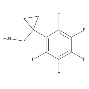 [1-(Pentafluorophenyl)cyclopropyl]methanamine Structure