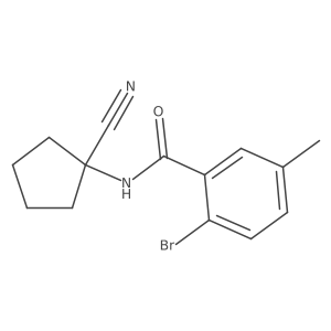 2-Bromo-N-(1-cyanocyclopentyl)-5-methylbenzamide Structure