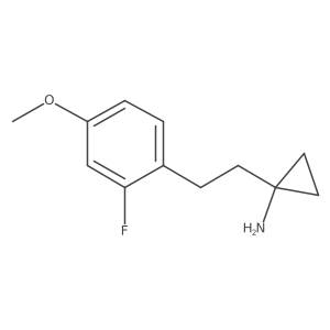 1-[2-(2-Fluoro-4-methoxyphenyl)ethyl]cyclopropan-1-amine Structure