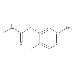 1-(5-Amino-2-fluorophenyl)-3-methylurea结构式