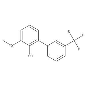 2-Methoxy-6-[3-(trifluoromethyl)phenyl]phenol结构式