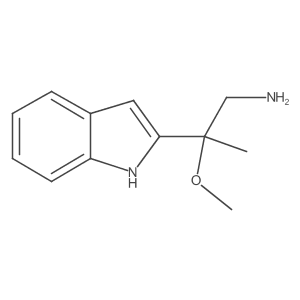 2-(1H-indol-2-yl)-2-methoxypropan-1-amine结构式