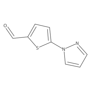 5-(1H-Pyrazol-1-YL)thiophene-2-carbaldehyde Structure