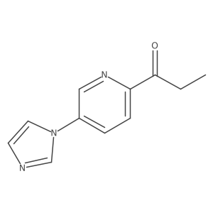 1-[5-(1H-Imidazol-1-YL)pyridin-2-YL]propan-1-one Structure