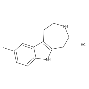 9-methyl-1H,2H,3H,4H,5H,6H-azepino[4,5-b]indole hydrochloride Structure