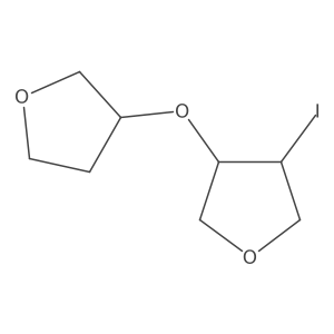 3-Iodo-4-(oxolan-3-yloxy)oxolane Structure