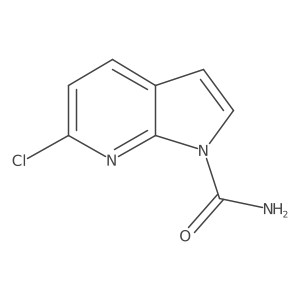 6-chloro-1H-pyrrolo[2,3-b]pyridine-1-carboxamide结构式