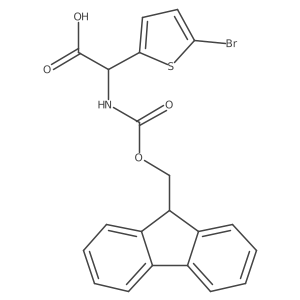 2-(5-bromothiophen-2-yl)-2-({[(9H-fluoren-9-yl)methoxy]carbonyl}amino)acetic acid Structure