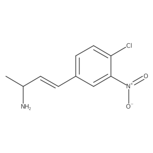 4-(4-Chloro-3-nitrophenyl)but-3-en-2-amine Structure