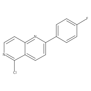 5-Chloro-2-(4-fluorophenyl)-1,6-naphthyridine结构式