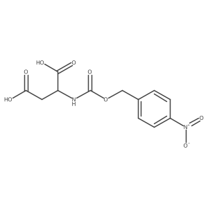 N-[[(4-Nitrophenyl)methoxy]carbonyl]-L-aspartic acid结构式