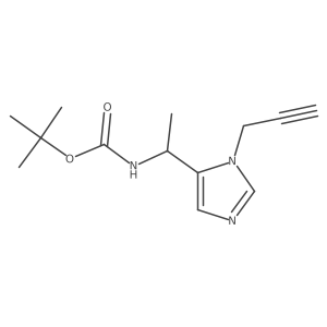 Carbamic acid, N-[1-[1-(2-propyn-1-yl)-1H-imidazol-5-yl]ethyl]-, 1,1-dimethylethyl ester Structure